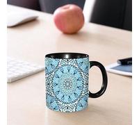 EMCLKS Tazze colazione,Durevole,Tazze Caffe e The 330ml,Idee Regalo Regali Natale,Mug per Lavastoviglie e Microonde,Marocchino, L'architettura marocchina è sta da mosaici con motivi geometrici e stel
