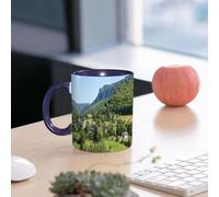EMCLKS Tazze colazione,Durevole,Tazze Caffe e The 330ml,Idee Regalo Regali Natale,Mug per Lavastoviglie e Microonde,Il segreto della residenza di montagna nella campagna francese, il villaggio sotto