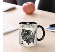 EMCLKS Tazze colazione,Durevole,Tazze Caffe e The 330ml,Idee Regalo Regali Natale,Mug per Lavastoviglie e Microonde,Mappa p degli Stati Uniti d'America con i nomi degli stati. Mappa degli USA in bian