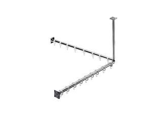 Emco 358700120 Set Tenda da Doccia Sistema 2 800 mm con 16 Tenda Anelli, Cromato
