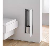 Emco asis modulo 2.0 Set di spazzole per WC modello da incasso, 1 porta, Colorazione: alluminio/optiwhite