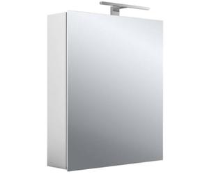 Emco asis Mee - Armadietto a LED in Alluminio, 1 Porta, Modello da Parete, 600 mm