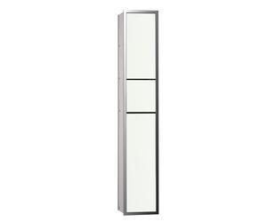 emco asis module 150 module de toilette encastré modèle de module de toilette, boîte porte-papier, jeu de brosses de toilette, 976027864, 976027864, Colorazione: cromo/optiwhite