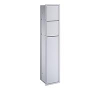 emco asis module 150 module WC encastré modèle, butée à gauche, couleur : aluminium/aluminium, 978305050, 978305050