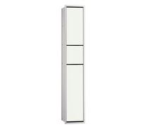 Emco asis modulo 150 modulo WC ospiti da incasso modello modulo WC ospiti, portapattumiera, portacarta, portacarta, set di spazzole da toletta, Colorazione: alluminio/optiwhite