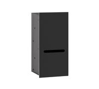 Emco Modulo carta WC Asis 2.0 - da incasso, cerniera destra, alluminio/nero