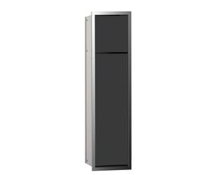 emco asis module module 150 WC module - modèle encastré, porte-papier, jeu de brosses WC, 974027940, 974027940, Colorazione: cromo/nero