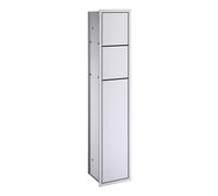 emco asis modules 150 : module WC encastré, ouverture à gauche, aluminium, 978305050, 978305050