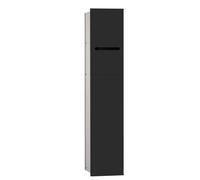 emco asis modules 2,0 module WC, modèle encastré, porte avec 1 fente, charnières à droite, 975428550, 975428550, Colorazione: Nero opaco
