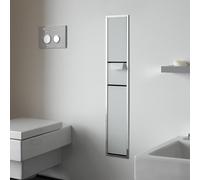 Emco asis modulo 150 modulo WC ospiti da incasso modello modulo WC ospiti, portapattumiera, portacarta, portacarta, set di spazzole da toletta, Colorazione: cromo/optiwhite