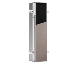 Emco Asis Plus 975611007 - Modulo 658 mm (Arresto Porta a Destra, Spazzola Integrata, piastrellabile, Modello UP, Scomparto per Carta igienica) in Alluminio