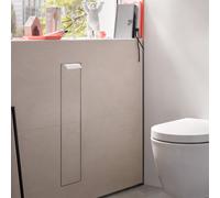 Emco asis module plus, modulo WC, da incasso, H:803mm, scomparti rotolo di ricambio o. cassetta carta umida, carta WC, set carta igienica integrato, fermo porta a sinistra, rimozione carta centrale