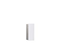 emco asis pure Ensemble brosse WC module, montage encastré, charnière de porte à gauche, façade en verre, 436x170mm, 975528404, 975528404, Colorazione: Bianco alpino Opaco