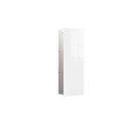 emco asis pure Module d'armoire, montage encastré, charnière de porte à gauche, façade en verre, 730x250mm, 2 étagères en verre, 975527406, 975527406, Colorazione: alpino-bianco