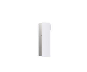 emco asis pure module WC, montage encastré, charnière de porte à gauche, façade en verre sur toute la longueur, 600x170mm, 975528408, 975528408, Colorazione: Bianco alpino Opaco