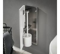 Emco asis modulo puro Modulo set di spazzole, a scomparsa, arresto a sinistra 435mm, Colorazione: alpino-bianco