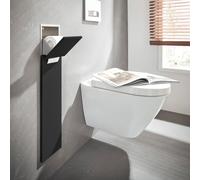 Emco Asis Pure modulo WC, con porta rotolo e porta rotolo di riserva, con set portascopino, 975551401, Asis Pure [Accessori Bagno > Moduli Incasso]