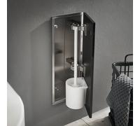 Emco asis modulo puro Modulo set di spazzole, a scomparsa, arresto a destra 435mm, Colorazione: black-matt