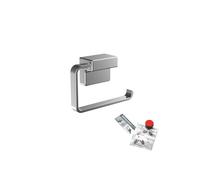 emco cue support de papier toilette bundle composé d'un porte-papier toilette sans couvercle et d'un set de colle, 010-8703, 010-8703