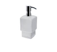 Emco 52100190 - Dispenser per Sapone Liquido, Testa a Pompa, in plastica, per Bagno degli Ospiti, Normale, Cromato