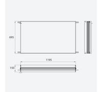 Emco Evo telaio di installazione, 939700004, Evo [Armadietti a Specchio > Accessori per Armadietti a Specchio]