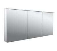 Emco flat 2 Design Armadio a specchio illuminato a LED con luce superiore, 3 porte, 1600x711x113 mm, 979706407