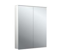 Emco flat 2 Design Armadio a specchio illuminato a LED con vela luminosa, 2 ante, 600x711x113 mm, 979706402