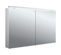 Emco flat 2 Classic Armadio a specchio illuminato a LED con luce superiore, 2 porte, 1200x711x113 mm, 979706505