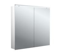 Emco flat 2 Classic Armadio a specchio illuminato a LED con luce superiore, 2 porte, 800x711x113 mm, 979706503