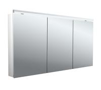 Emco flat 2 Classic Armadio a specchio illuminato a LED con luce superiore, 3 porte, 1400x711x113mm, 979706506