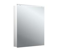 Emco flat 2 Classic Armadio a specchio illuminato a LED con luce superiore, 1 anta con cerniere intercambiabili, 600x711x113 mm, 979706501