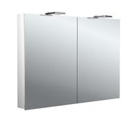 emco flat 2 Style armadio a specchio luminoso a LED con faretti da appoggio, ...