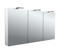 emco flat 2 Style armadio a specchio luminoso a LED con faretti da appoggio, ...