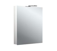 Emco Flat 2 Style Armadio a specchio illuminato a LED con faretti superiori, 1 porta a battente, 600x711x113 mm, 979706301