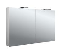 Emco flat 2 Style Armadio a specchio illuminato a LED con faretti, 2 porte, 1200x711x113mm, 979706305