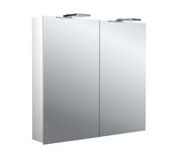 Emco flat 2 Style Armadio a specchio illuminato a LED con faretti, 2 porte, 800x711x113mm, 979706303