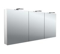 Emco Flat 2 Style Armadio a specchio illuminato a LED con vela luminosa, 3 ante, 1600x711x113 mm, 979706307