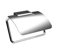 emco flow porta carta igienica con coperchio, 270000101, colore: cromo