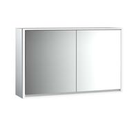 emco loft armoire de toilette lumineuse, 1300mm, 2 portes, modèle apparent, 979805120, 979805120, Colorazione: alluminio/specchio