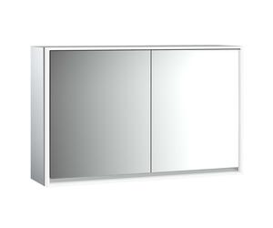 emco loft Armoire de toilette avec éclairage, 1300mm, 2 portes, modèle apparent, 979805120, 979805120, Colorazione: alluminio/specchio