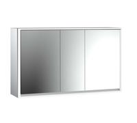 emco loft Armoire de toilette avec éclairage, 1400mm, 3 portes, modèle apparent, 979806124, 979806124, Colorazione: alluminio/bianco