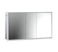 emco loft Armoire de toilette avec éclairage, 1400mm, 3 portes, modèle encastré, 979806125, 979806125, Colorazione: alluminio/bianco