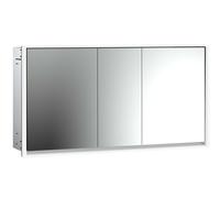 emco loft Armoire de toilette avec éclairage, 1600mm, 3 portes, modèle encastré, 979806123, 979806123, Colorazione: alluminio/bianco