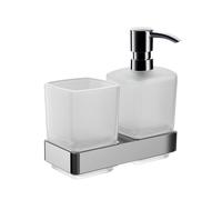 emco loft portabicchieri e distributore di sapone liquido, modello da parete,...