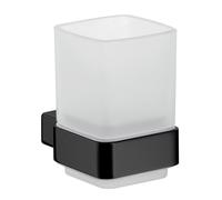 emco loft portabicchieri, modello da parete, cristallo satinato, 052013300, c...