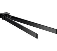 Emco Loft - Portasciugamani a 2 bracci, orientabile, 410 mm, colore: Nero