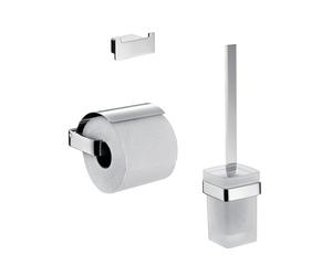 Emco Loft set accessori bagno, 059800100, Loft cromo [Accessori Bagno > Set di accessori da bagno]