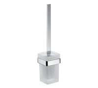 emco loft set di spazzole da toilette, modello a parete, cristallo satinato,