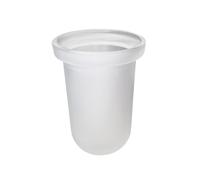 Emco Logo2 | Rondo2 contenitore scopino per set portascopino WC, 081500090, Logo2; Rondo2 satinato [Accessori Bagno > Accessori per Accessori Bagno]