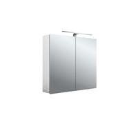 emco mee armoire à glace lumineuse LED, aluminium, 2 portes, modèle apparent, lampe LED, 800mm, 949805051, 949805051